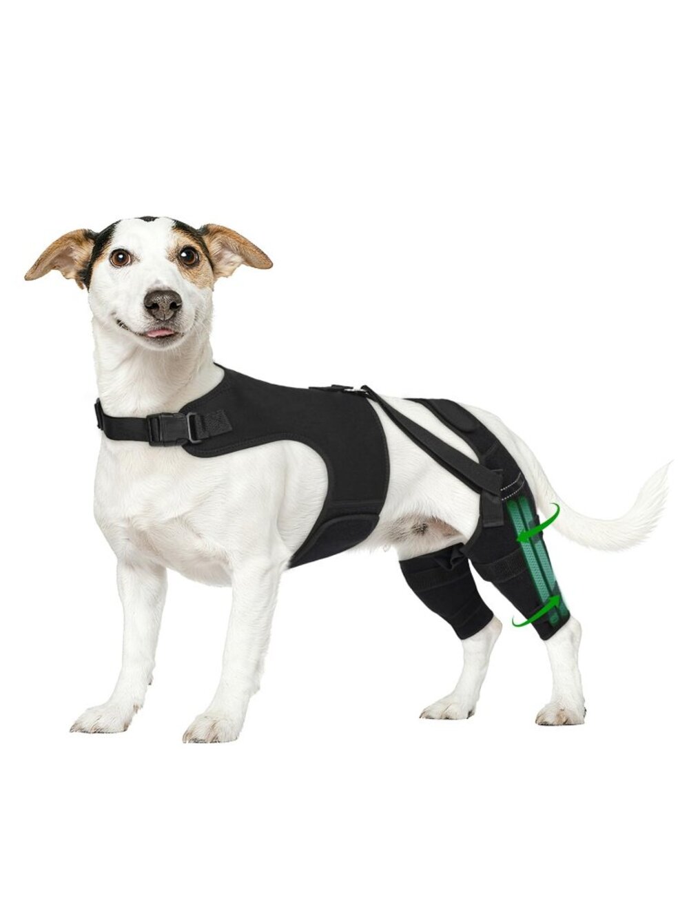 Marnonsis Dog Knee Brace Back Adjustable Stabilizers, Hip Support Right Leg "S"